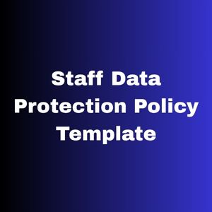 Staff Data Protection Policy Template
