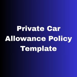 Private Car Allowance Policy Template