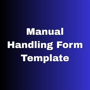 Manual Handling Form Template