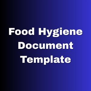 Food Hygiene Document Template