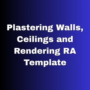 Plastering Walls, Ceilings and Rendering RA Template