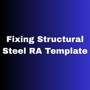 Fixing Structural Steel RA Template