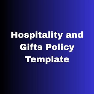 Hospitality and Gifts Policy Template