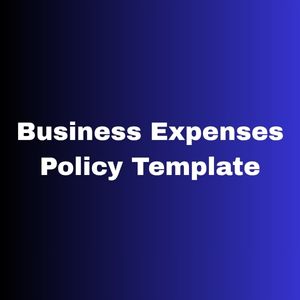 Business Expenses Policy Template