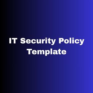 IT Security Policy Template