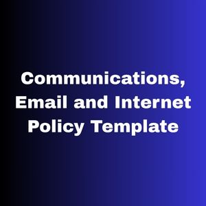 Communications, Email and Internet Policy Template