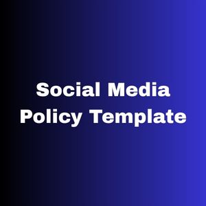 Social Media Policy Template